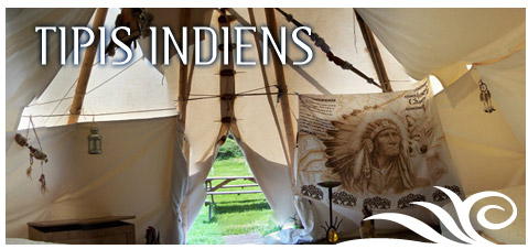 indians teepees, campingsite Gavarnie Gèdre, Hautes-Pyrénées 65 France